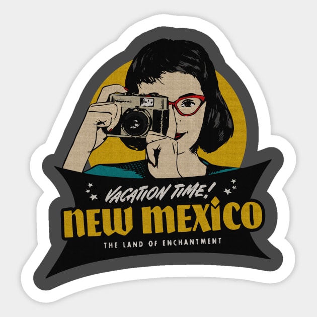 Vintage New Mexico Tourist Sticker by Kujo Vintage